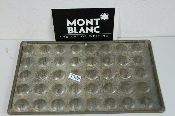 Montblanc alte Schokoladenform Pralinenform Zinn (T392-R27)