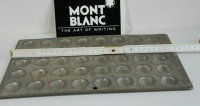 Montblanc alte Schokoladenform Pralinenform Zinn (T392-R27)
